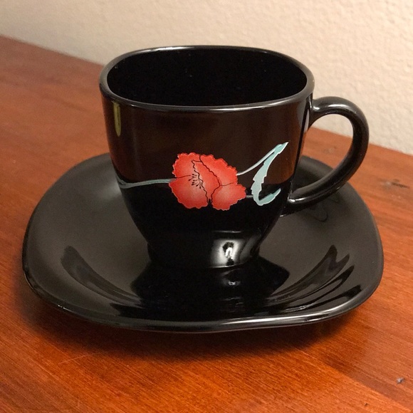 Other - Made In France Stamped Demitasse Espresso Cup and Saucer